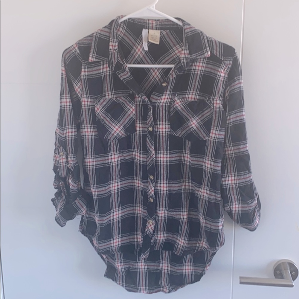Plaid button down